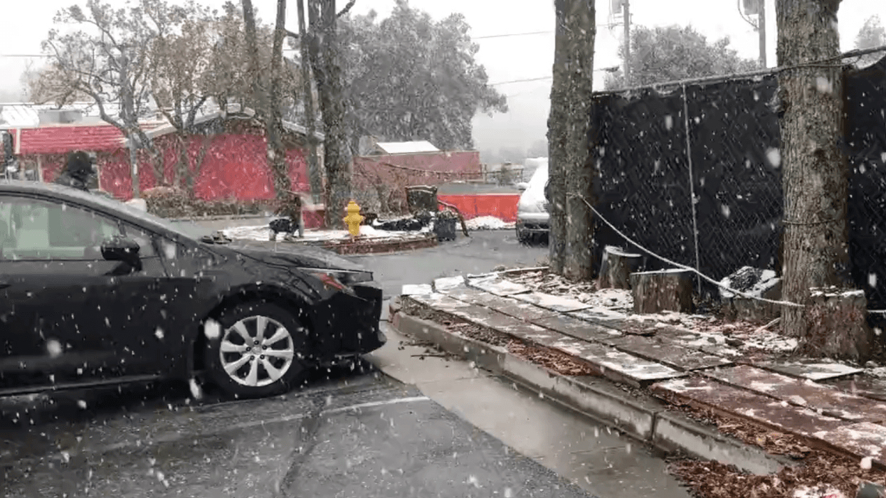 National Weather Service Meteorologist Roger Gass told KCBS Radio, snow has been seen at elevations as low as 500 feet.