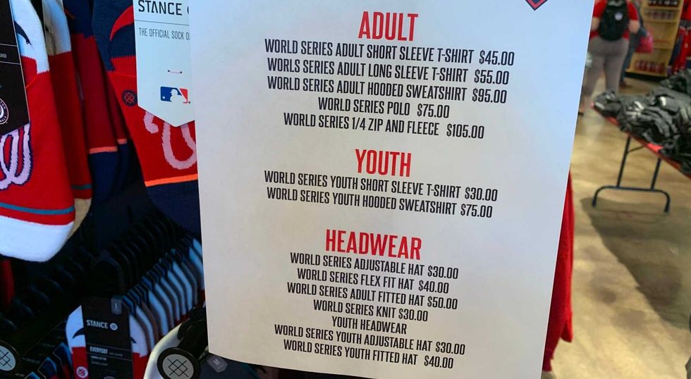 Nationals World Series Price Guide
