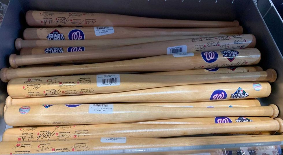 Nationals World Series Replica Bats