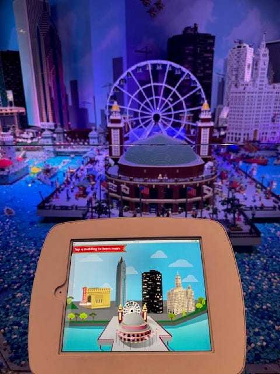 Navy Pier created with LEGOS inside MINILAND