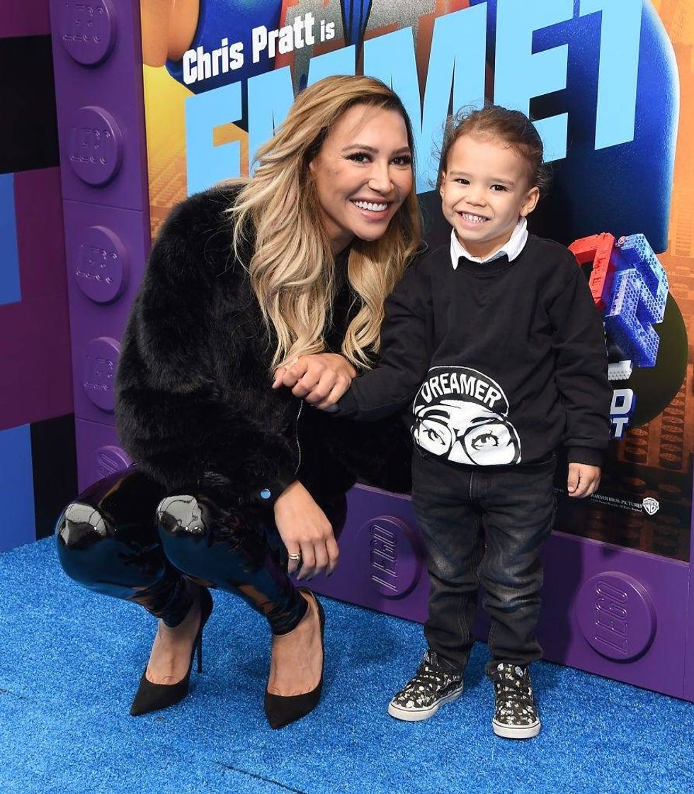 Naya Rivera and Josey Hollis attend the premiere of Warner Bros. Pictures