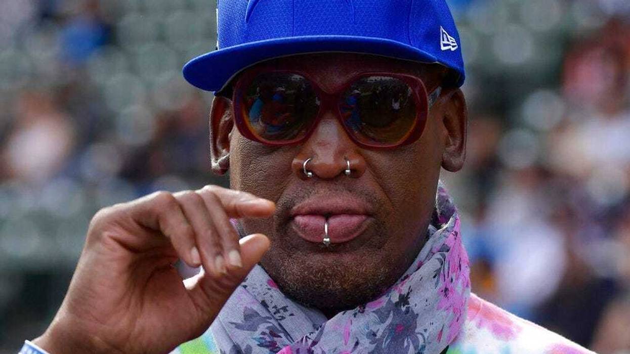NBA basketball player Dennis Rodman