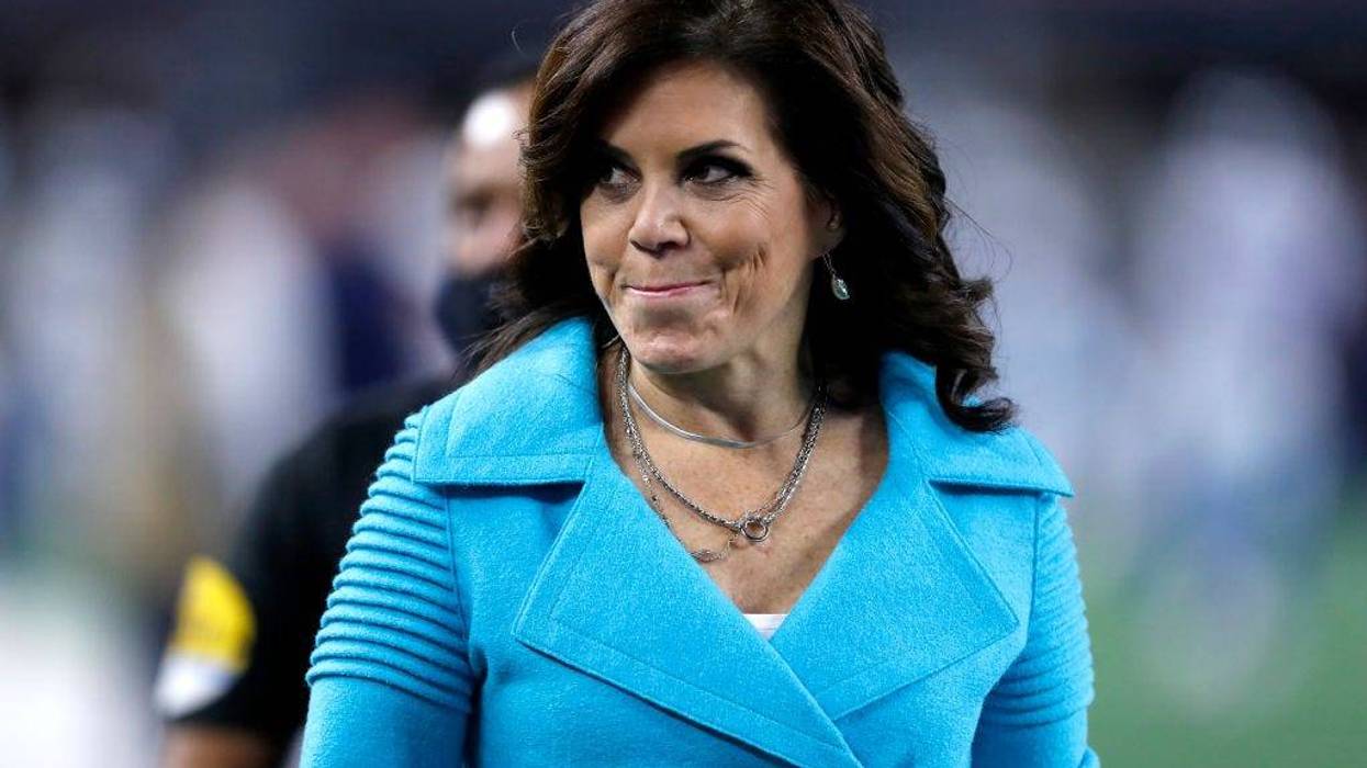 NBC "Sunday Night Football" sideline reporter Michele Tafoya on the field prior to a game between the Washington Football Team and Dallas Cowboys at AT&T Stadium on December 26, 2021 in Arlington, Texas. She's now entering politics, running for Minnesota's U.S. Senate seat.