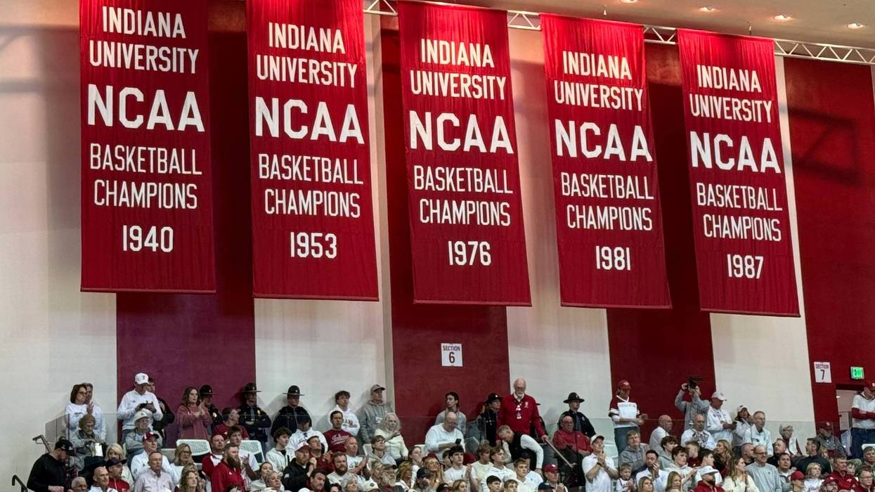 NCAA Unbeaten Hoosiers Anniversary Basketball