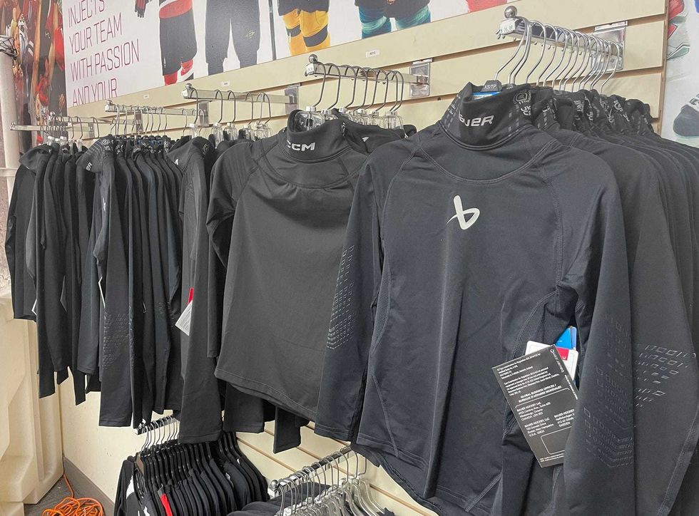 Neck guard compression shirts