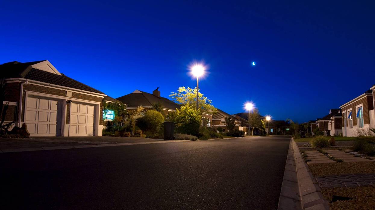Neighborhood at night