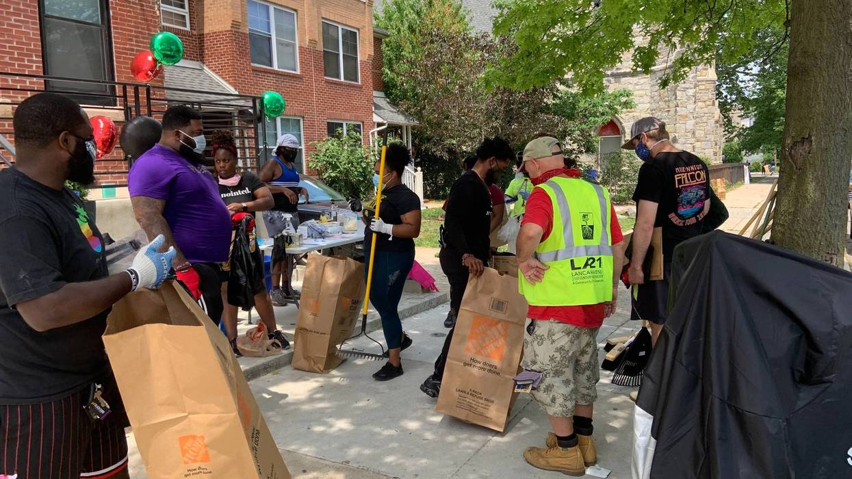 Neighbors in the Belmont area of West Philadelphia spent their Saturday afternoon coming together to clean up their streets.