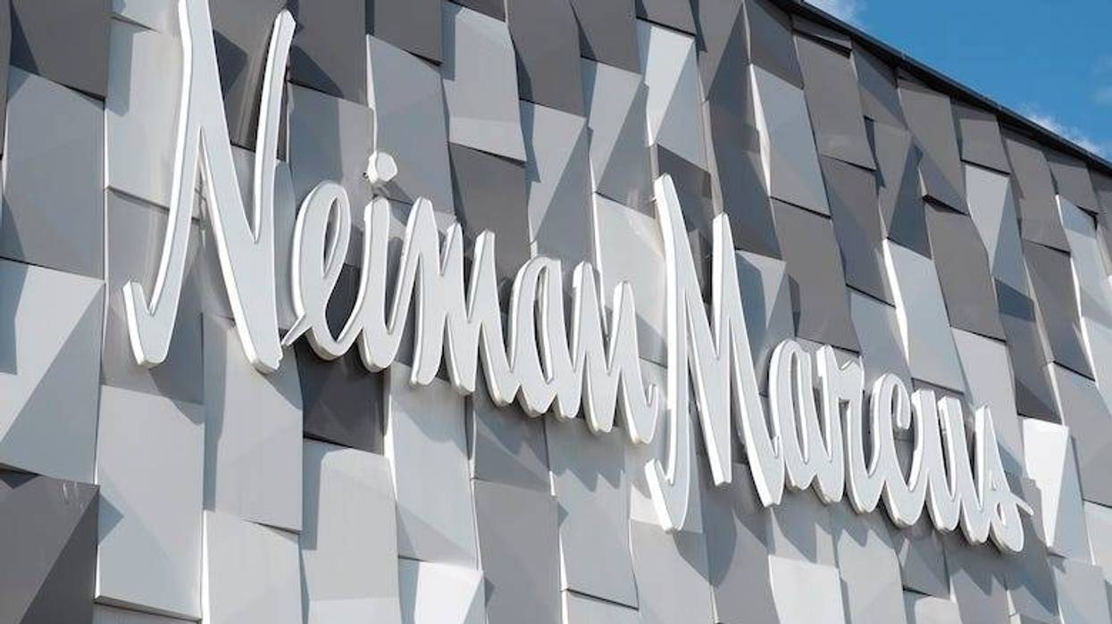 Neiman Marcus logo outside of a store