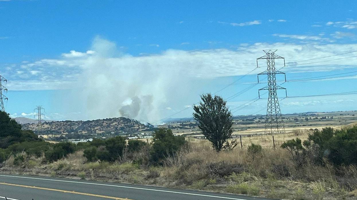Nelson Fire burns in Solano County on Tuesday, July 5, 2022.