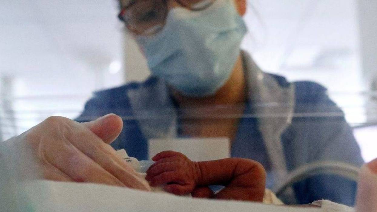 Neonatal Nurse Layla Bridges cares for a premature baby in the Neonatal Intensive Care Unit at the Lancashire Women and Newborn Centre at Burnley General Hospital.
