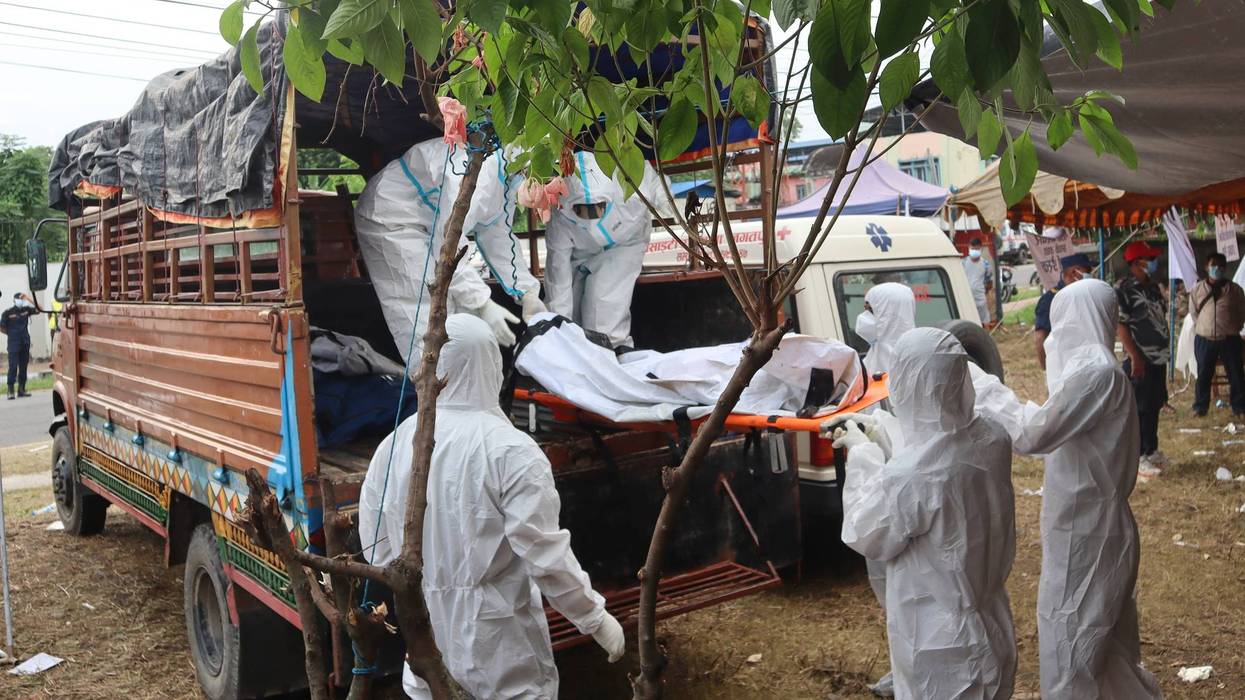 Nepal Flood Burials