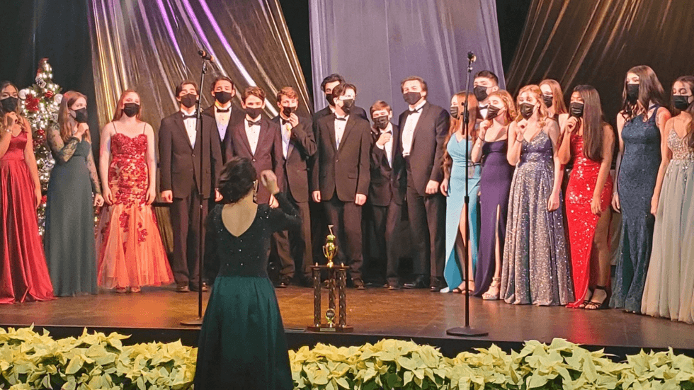 Neshaminy High School's Select Choir performing at The Kimmel Center