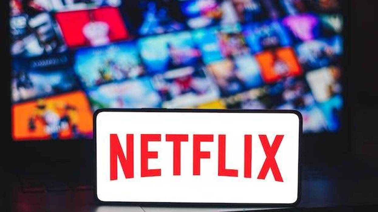 Netflix logo displayed on a smartphone screen