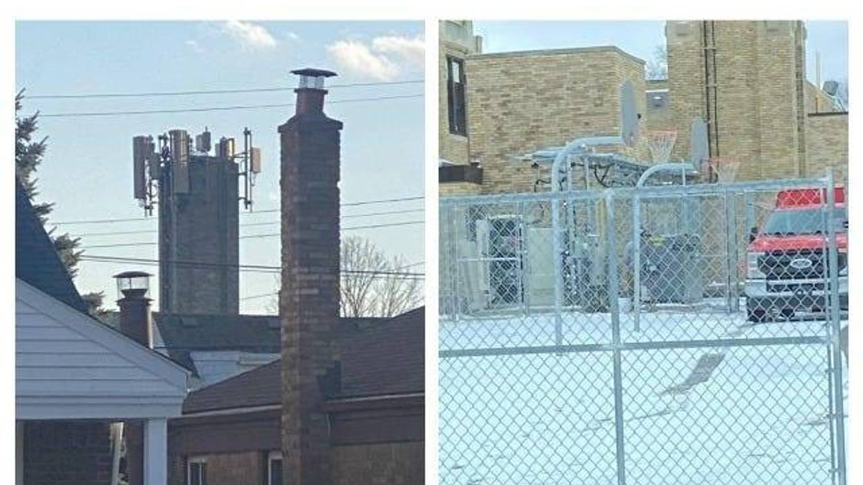 New 5G cell phone tower installed on the roof of a Wyandotte elementary school.
