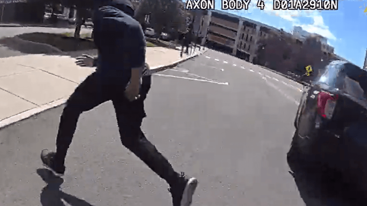 New Britain police body cam footage of pursuit