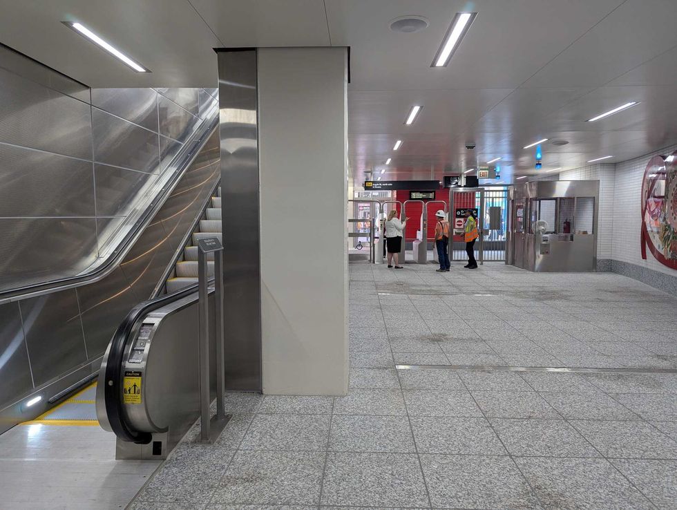 New escalator at Argyle station