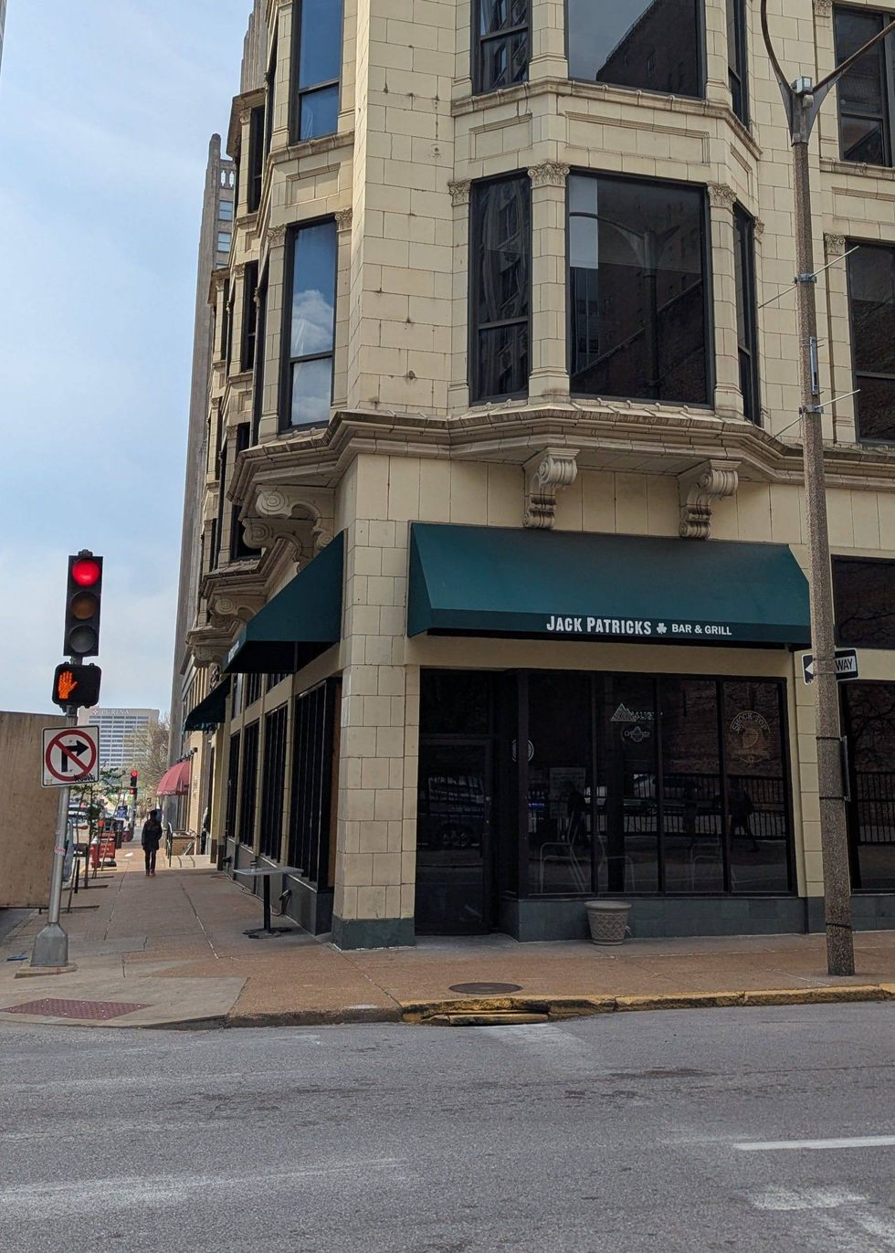 New glass doors were installed at Jack Patrick