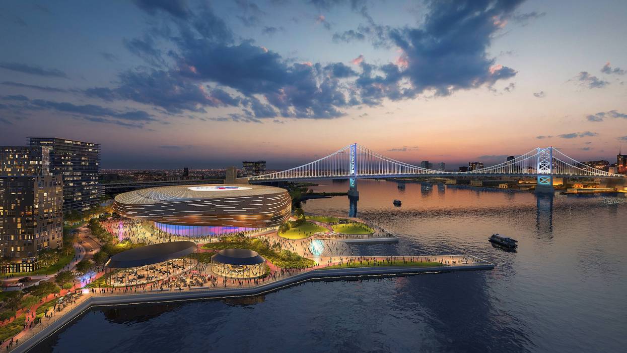New Jersey Economic Development Authority's 76ers arena rendering in Camden