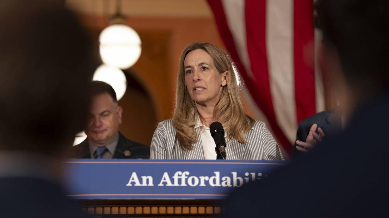 New Jersey Gov. Mikie Sherrill speaks at a press conference after the 2027 budget was passed by the Legislature, June 30, 2026.