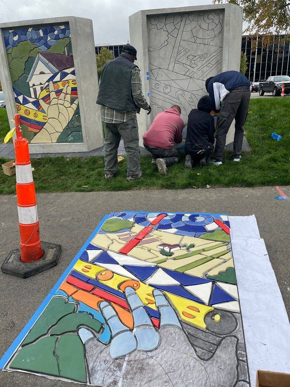 New mural project at Lawrence Tech