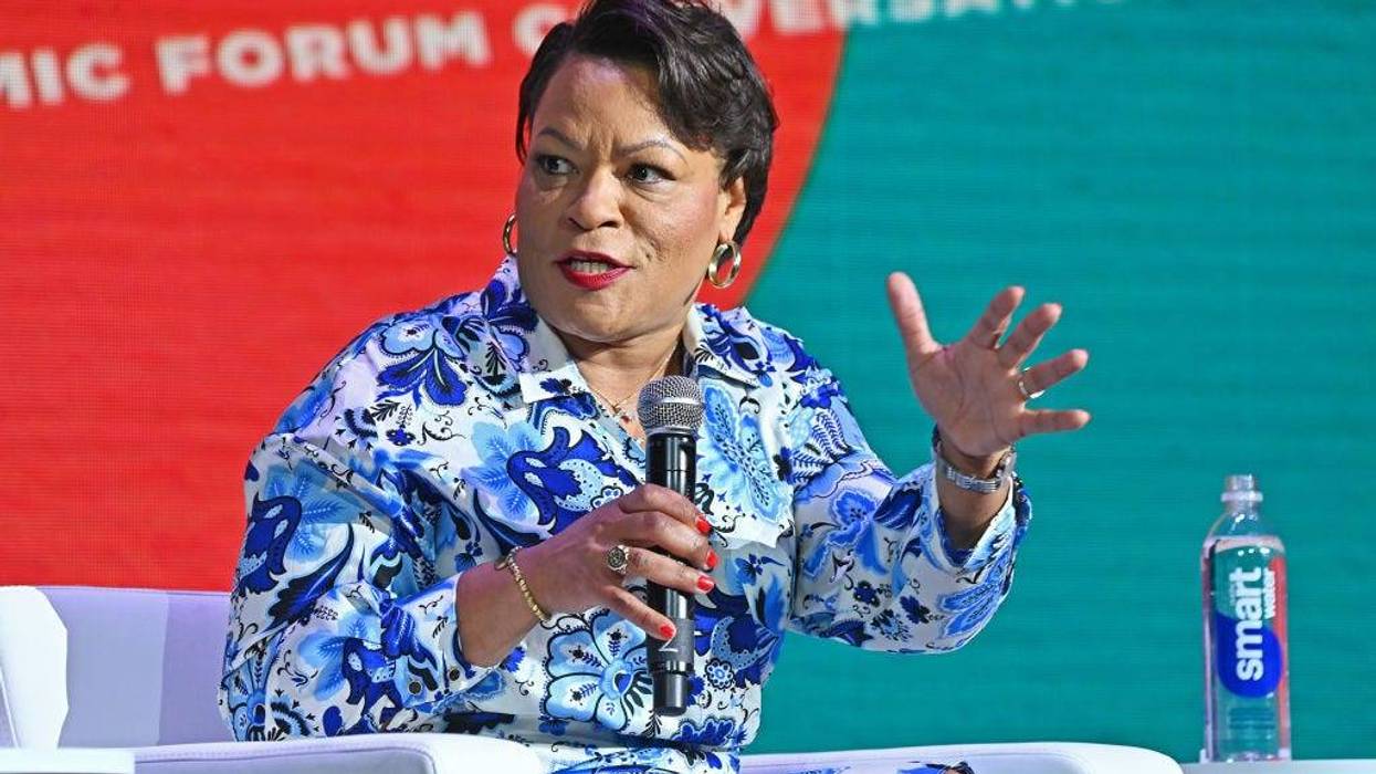 New Orleans Mayor LaToya Cantrell speaks onstage during the 2022 Essence Festival of Culture at the Ernest N. Morial Convention Center on July 2, 2022 in New Orleans, Louisiana. (Photo by Paras Griffin/Getty Images for Essence)