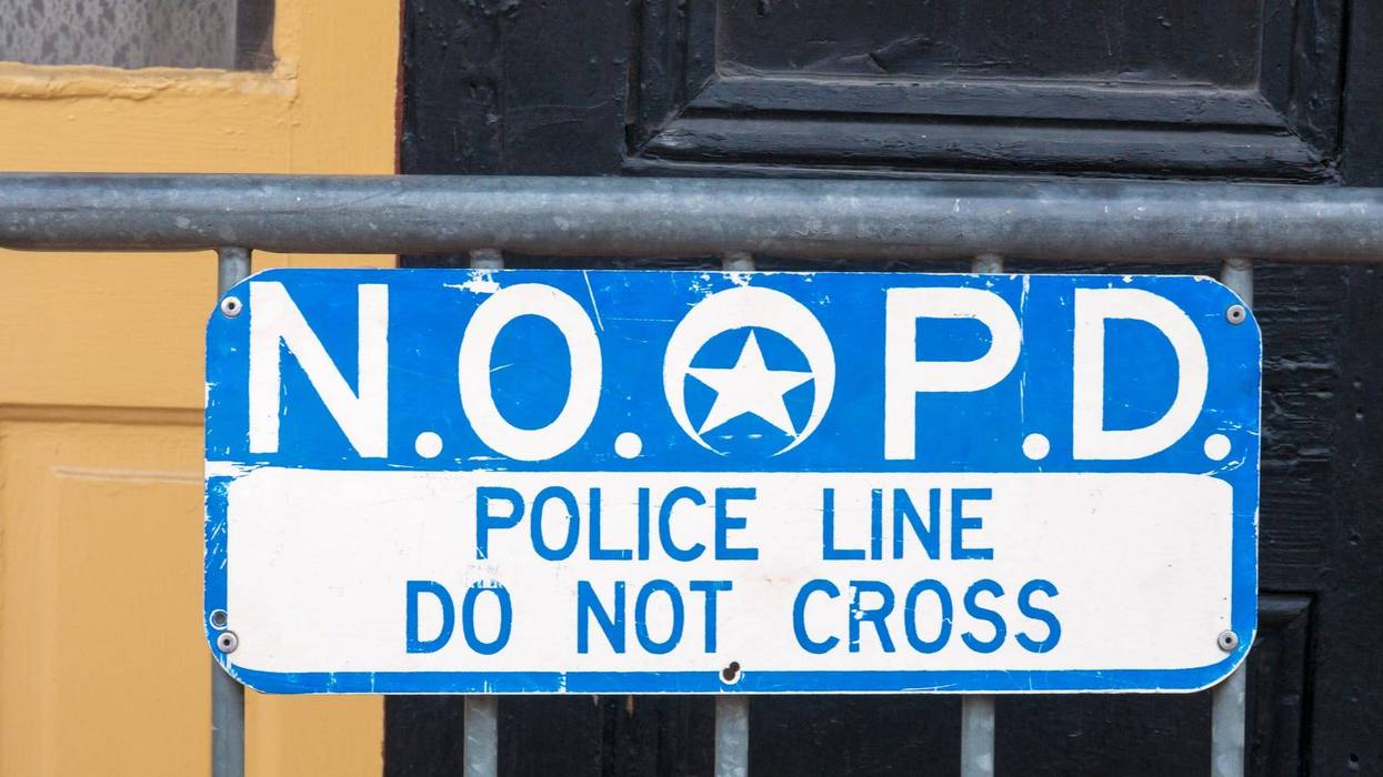 New Orleans Police barricade