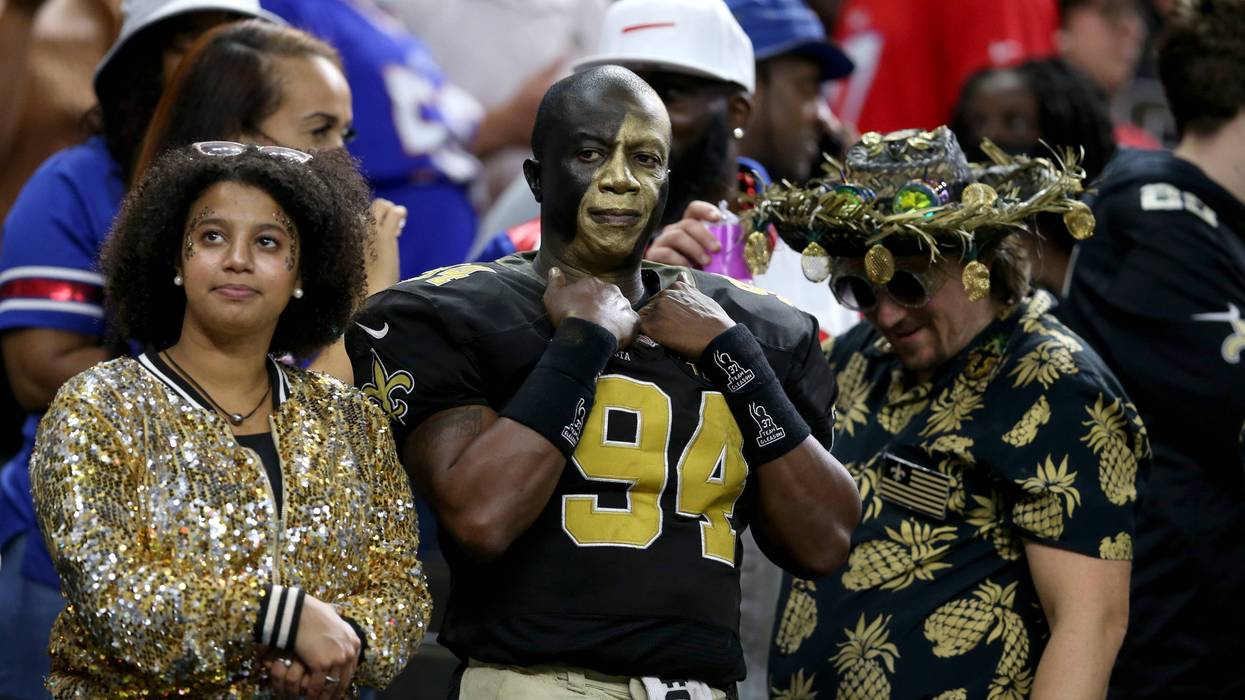 New Orleans Saints fans look dejected during loss to the Buffalo Bills
