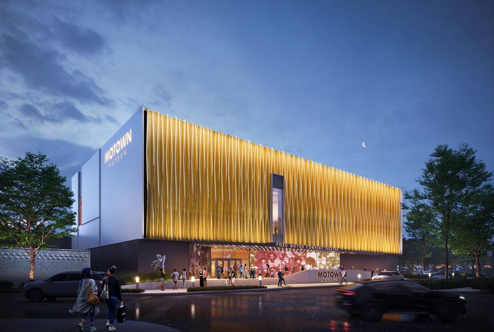 New renderings of the 40,000 square foot museum campus currently under construction at Hitsville U.S.A. were revealed to the public on Tuesday, officials announced.