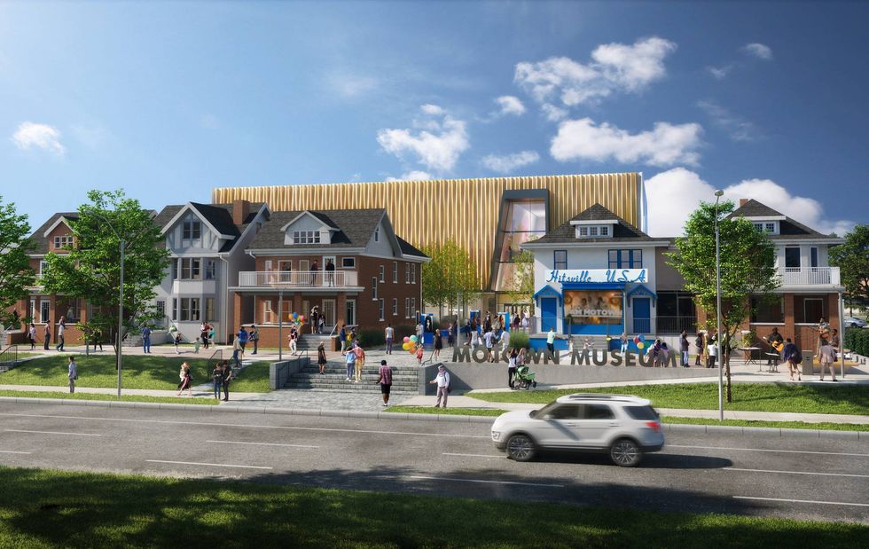 New renderings of the 40,000 square foot museum campus currently under construction at Hitsville U.S.A. were revealed to the public on Tuesday, officials announced.