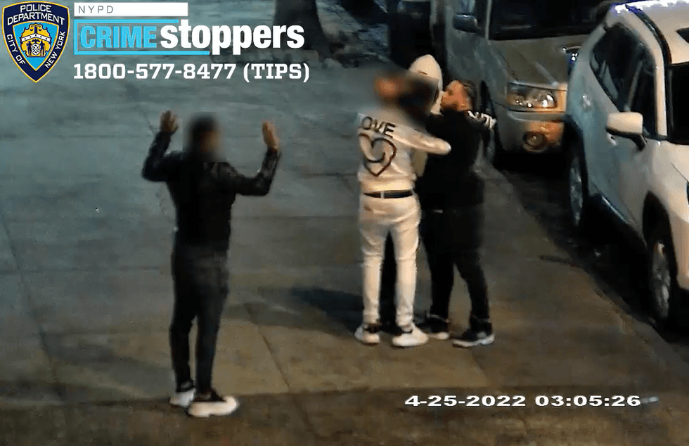 New video shows the first of two robberies in Inwood on April 25