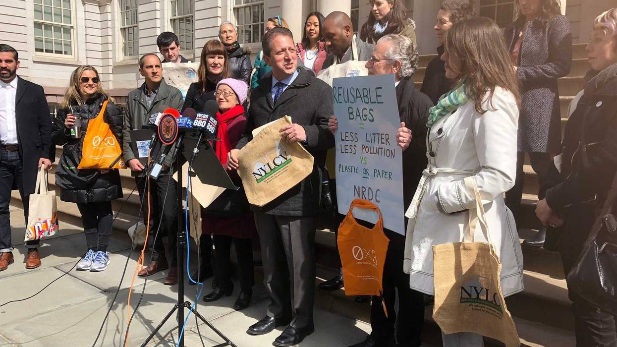 New York City lawmakers want to tack a fee onto paper bag use.