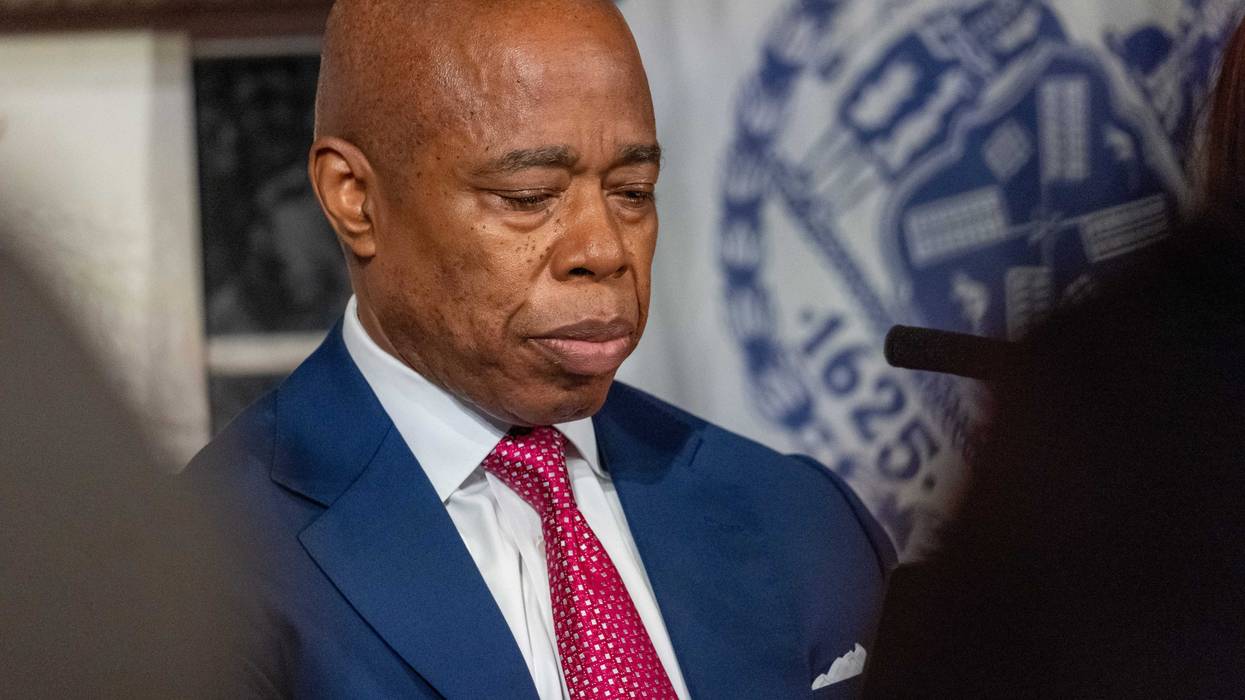 New York City Mayor Eric Adams attends a news conference on November 14, 2023 in New York City.