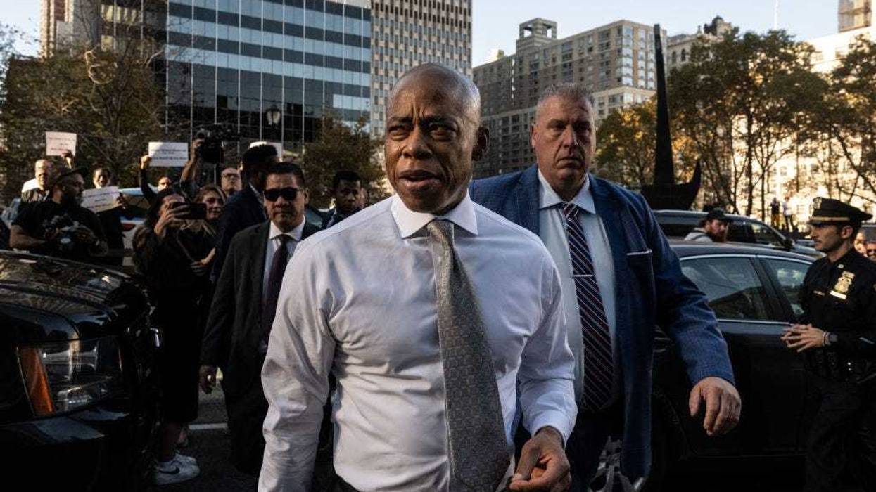 New York City Mayor Eric Adams departs the U.S. Federal courthouse after attending a hearing on November 1, 2024 in New York City. Adams returned to court after his lawyers argued for the dismissal of a bribery charge, claiming it does not meet the federal standard of a crime. Adams is facing four other counts of federal corruption charges, including wire fraud and conspiracy charges.