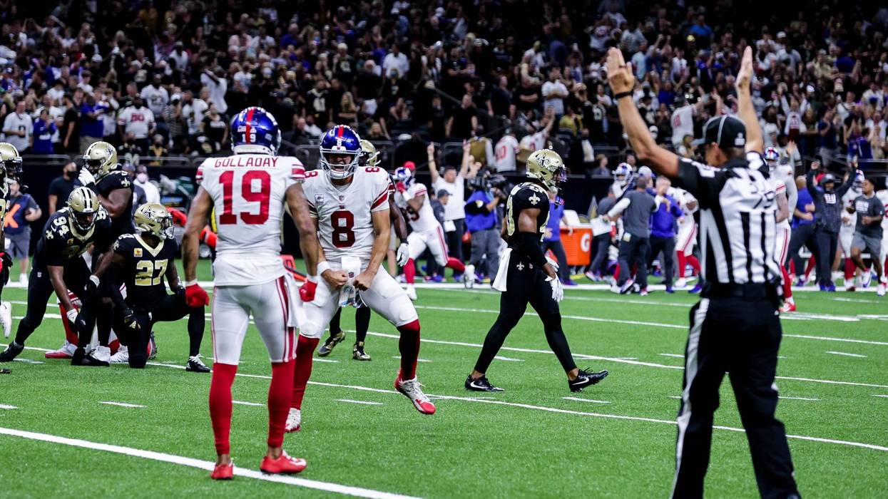 New York Giants against the New Orleans Saints
