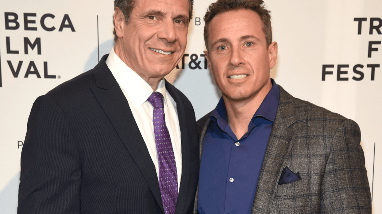 New York Governor Andrew Cuomo and Chris Cuomo attend the HBO Documentary Film "RX: Early Detection A Cancer Journey With Sandra Lee" during The Tribeca Film Festival at SVA Theater on April 26, 2018 in New York City.