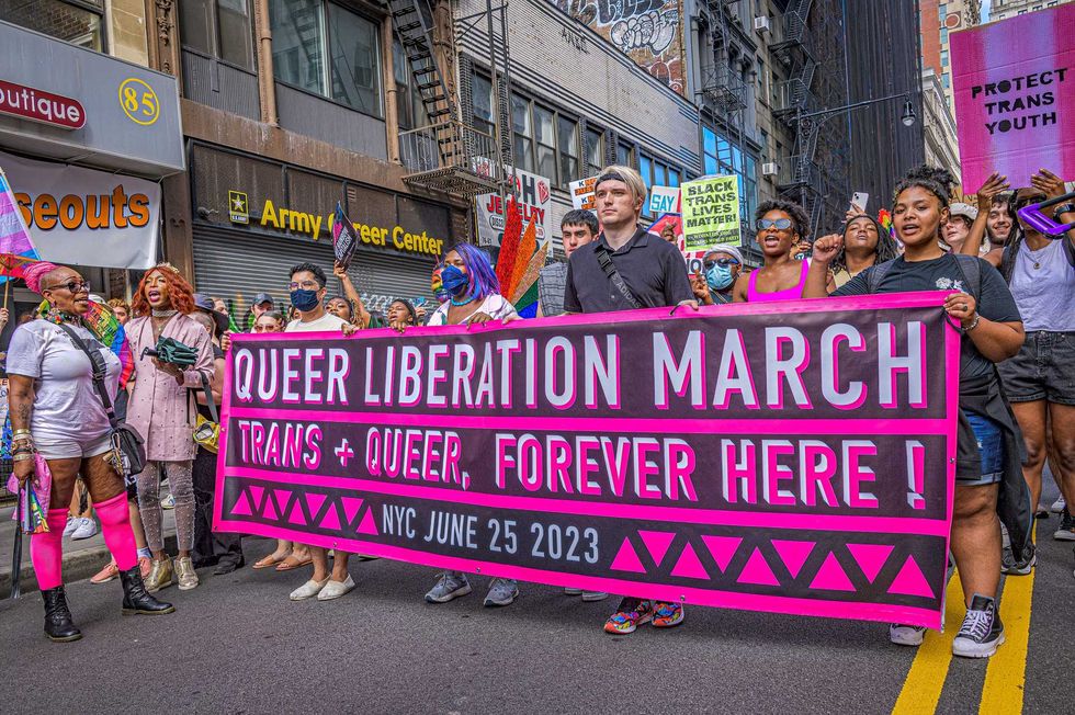 New York Governor Kathy Hochul is seen at the 2023 New York City Pride March on June 25, 2023 in New York City.