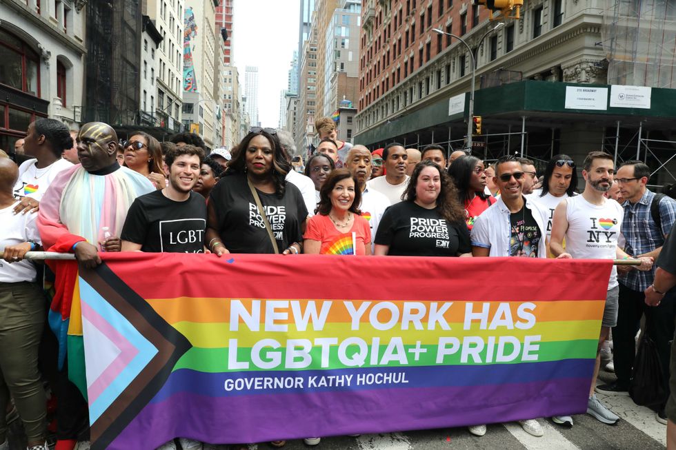 New York Governor Kathy Hochul is seen at the 2023 New York City Pride March on June 25, 2023 in New York City.