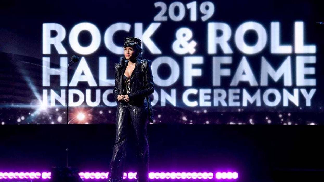NEW YORK, NEW YORK - MARCH 29: Janelle Monáe speaks onstage during at the 2019 Rock & Roll Hall Of Fame Induction Ceremony - Show at Barclays Center on March 29, 2019 in New York City. (Photo by Jamie McCarthy/Getty Images For The Rock and Roll Hall of Fa