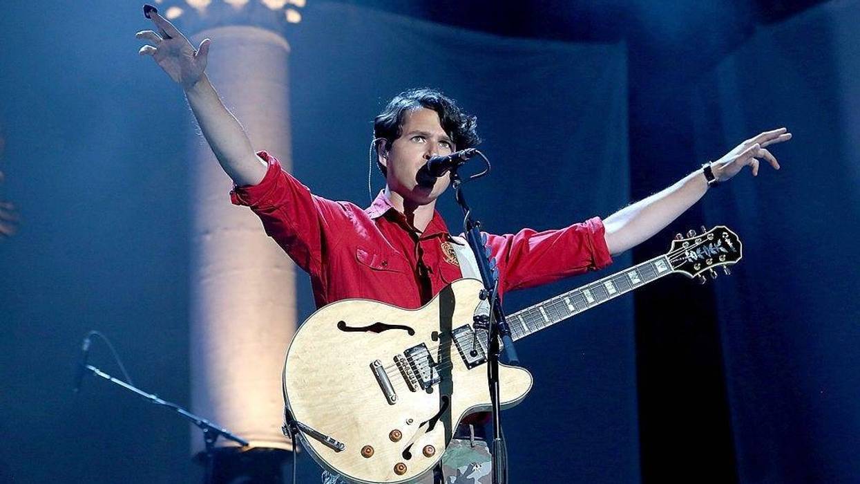 NEW YORK, NY - JUNE 08: Musician Ezra Koenig of Vampire Weekend performs during the 2014 Governors Ball Music Festival at Randall's Island on June 8, 2014 in New York City. (Photo by Paul Zimmerman/Getty Images)