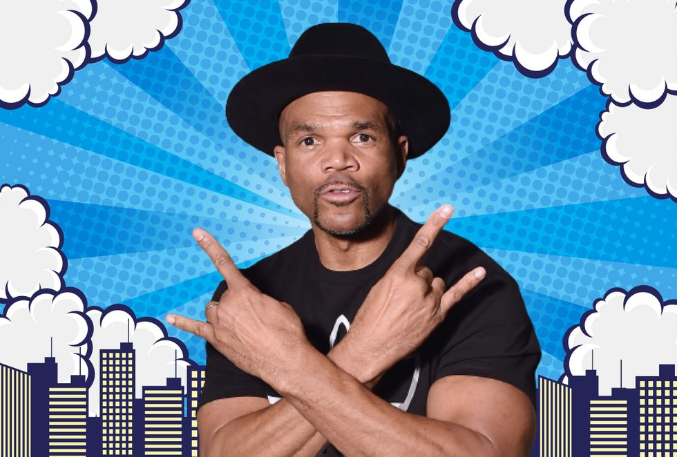 NEW YORK, NY - OCTOBER 10: Musician Darryl "D.M.C." Matthews McDaniels poses for portrait after the