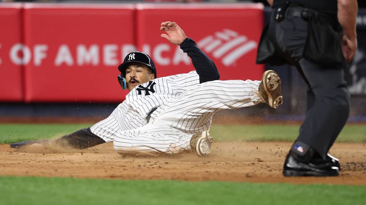 Stanton has first steal since 2020, hits 2-run single in Yankees' 9-7 win over Marlins
