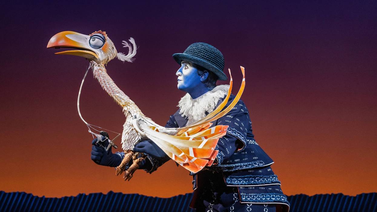 Newark, DE native Nick LaMedica stars as Zazu in Disney's The Lion King at the Academy of Music August 16th through September 10th.