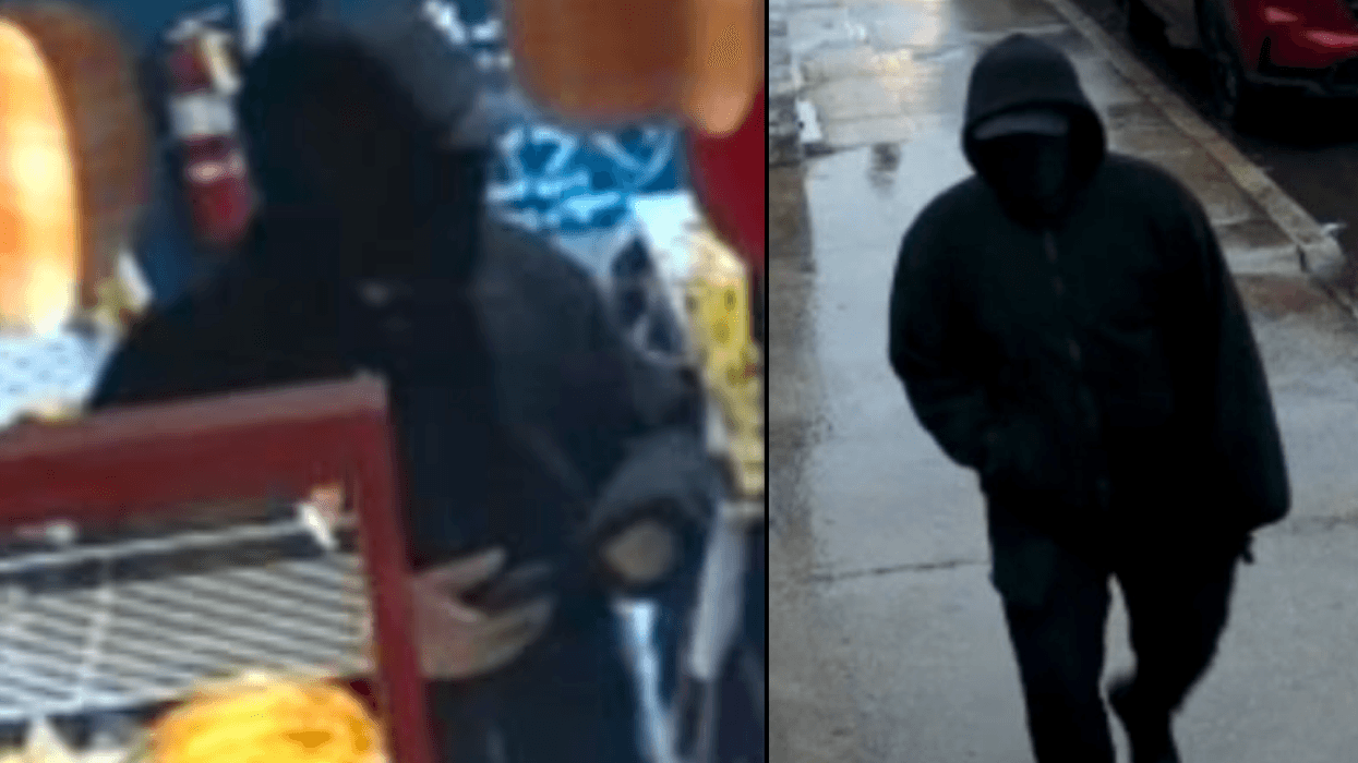 Newark police released images of the masked suspect Thursday in the robbery at an Ecuadorian restaurant on South Street on Feb. 20