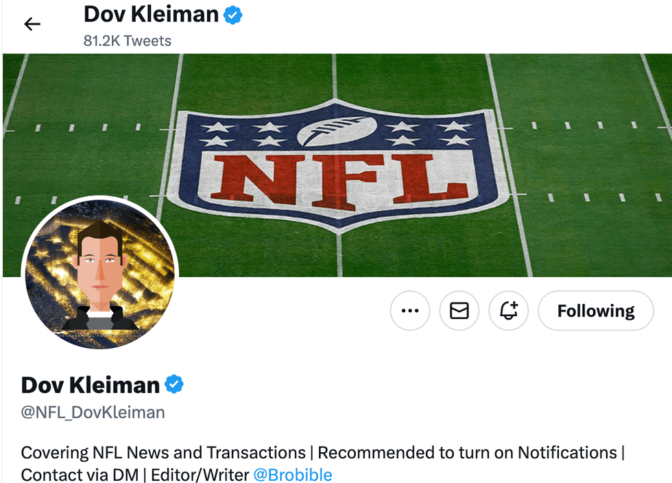 @NFL_DovKleiman, Twitter