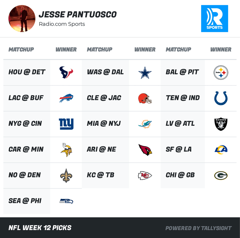 NFL Week 12