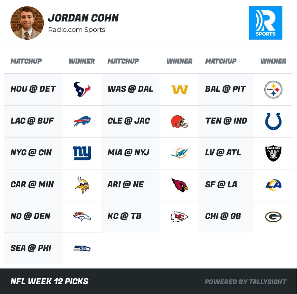 NFL Week 12