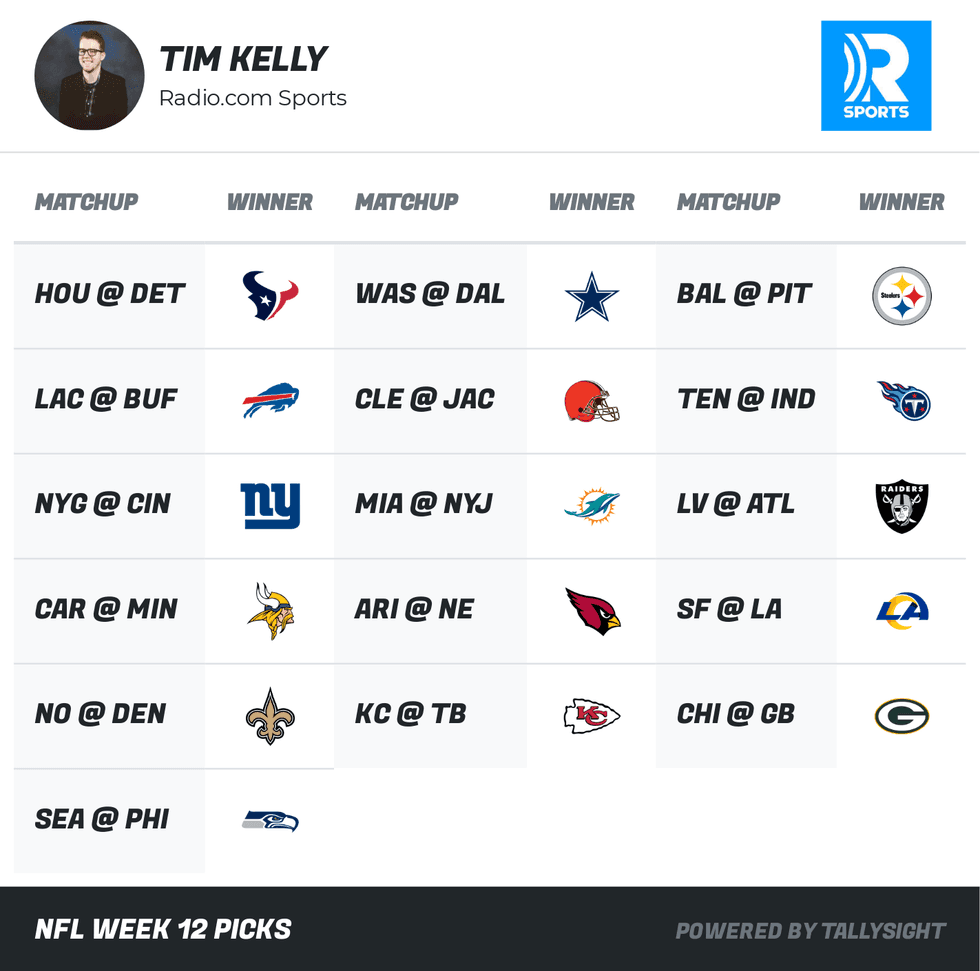 NFL Week 12