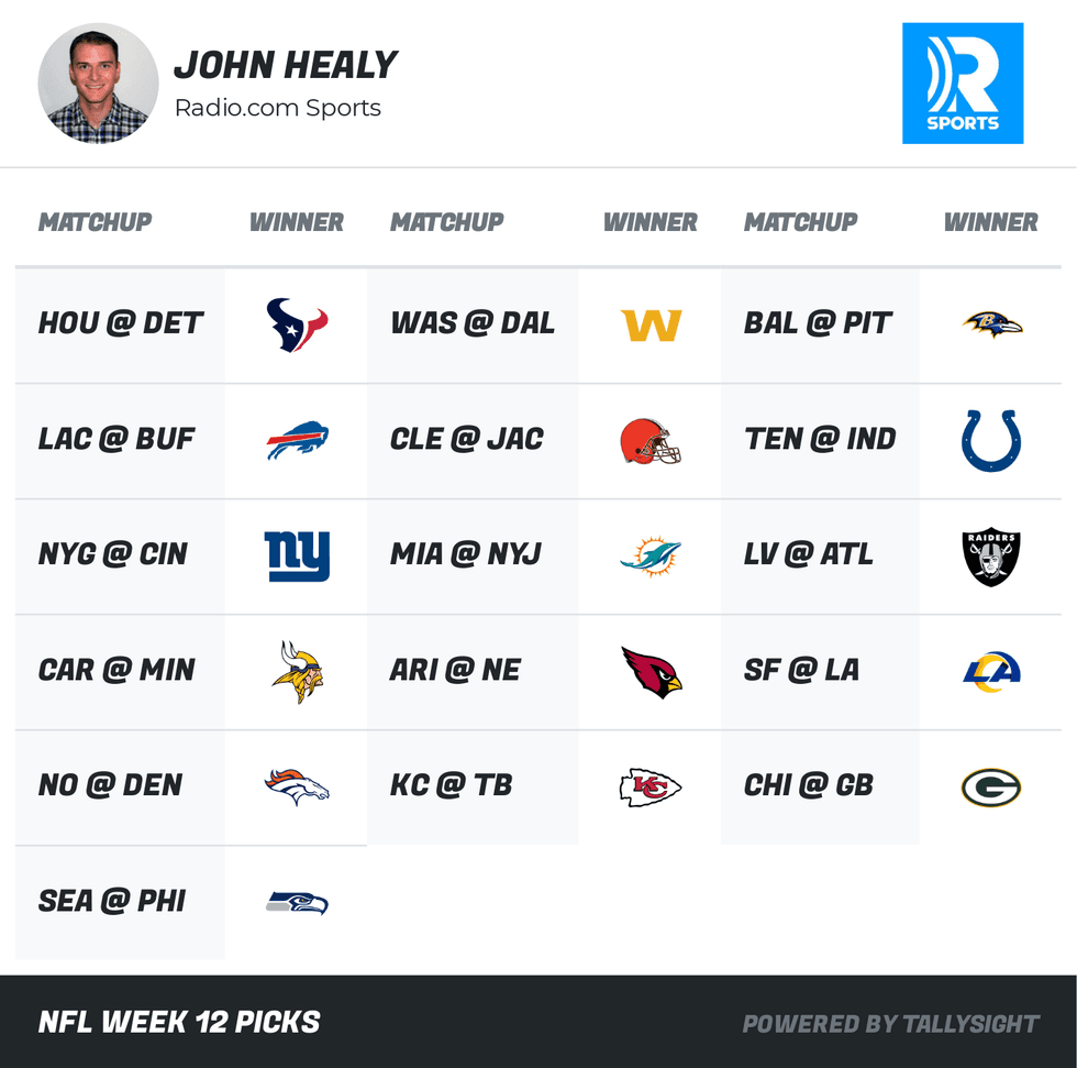 NFL Week 12