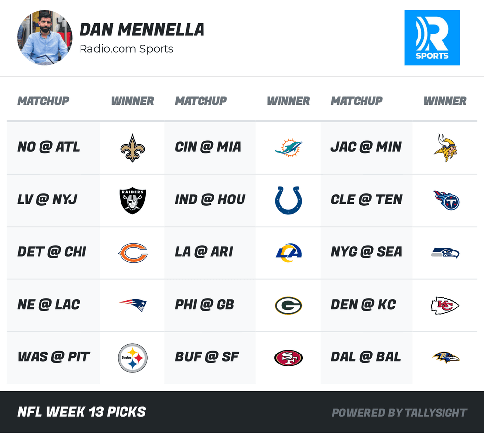 NFL Week 13