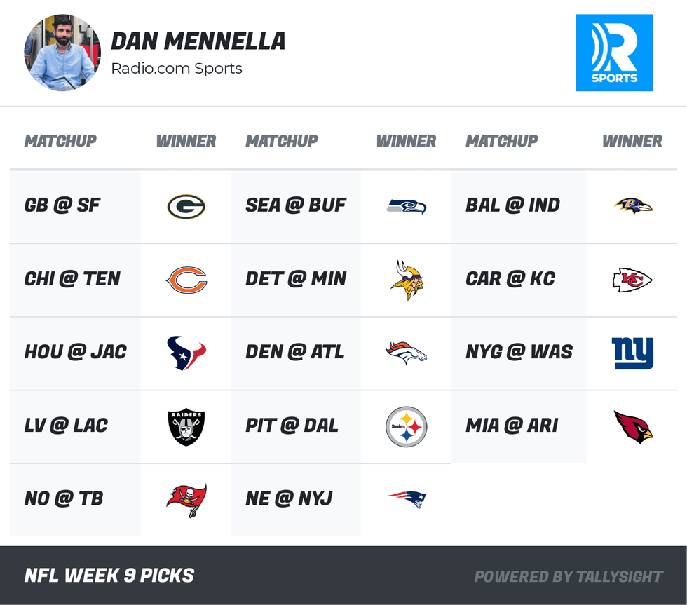 NFL Week 9